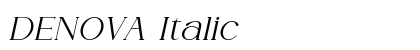 DENOVA Italic Preview