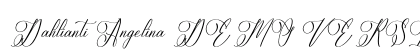 Dahlianti Angelina DEMO VERSION Regular Font Preview