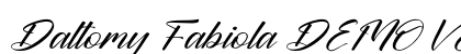 Daltomy Fabiola DEMO VERSION Italic preview Daltomy Fabiola DEMO VERSION Italic preview