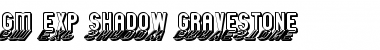 Download GM Exp Shadow Gravestone Font