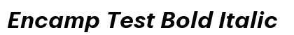 Encamp Test Bold Italic preview