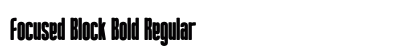 Focused Block Bold Regular preview Focused Block Bold Regular preview