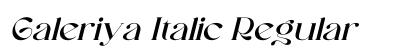 Galeriya Italic Regular preview