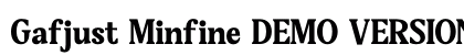 Gafjust Minfine DEMO VERSION Regular Font Preview