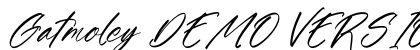 Gatmoley DEMO VERSION Italic preview Gatmoley DEMO VERSION Italic preview