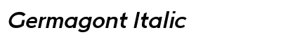 Germagont Italic preview Germagont Italic preview