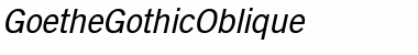 GoetheGothic Italic Font