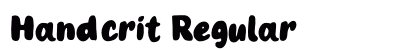 Handcrit Regular preview