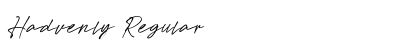 Hadvenly Regular preview