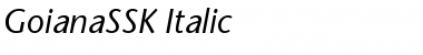 GoianaSSK Italic Font