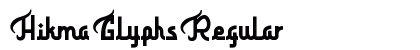 Hikma Glyphs Regular preview Hikma Glyphs Regular preview