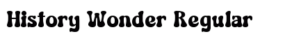 History Wonder Regular preview History Wonder Regular preview