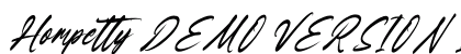 Hompetty DEMO VERSION Italic preview Hompetty DEMO VERSION Italic preview