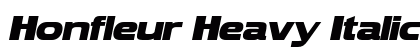 Honfleur Heavy Italic preview