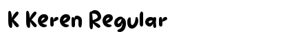 K Keren Regular Font Preview