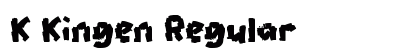 K Kingen Regular Font Preview