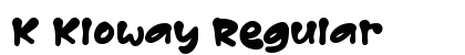 K Kloway Regular Font Preview