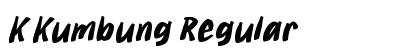K Kumbung Regular Font Preview