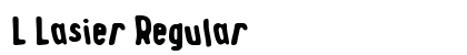 L Lasier Regular Font Preview