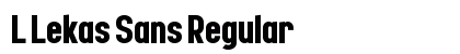 L Lekas Sans Regular Font Preview