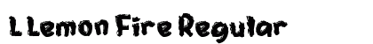 L Lemon Fire Regular Font Preview