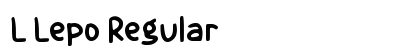 L Lepo Regular Font Preview