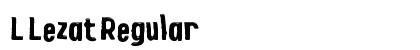 L Lezat Regular Font Preview