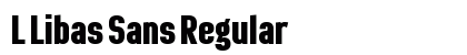 L Libas Sans Regular Font Preview