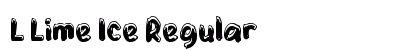 L Lime Ice Regular Font Preview