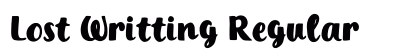 Lost Writting Regular preview Lost Writting Regular preview