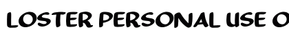 Loster PERSONAL USE ONLY! Regular preview