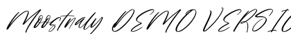 Moostnaly DEMO VERSION Italic preview