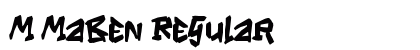 M Maben Regular Font Preview