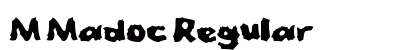 M Madoc Regular Font Preview
