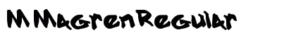 M Magren Regular Font Preview