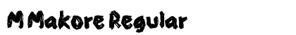 M Makore Regular Font Preview