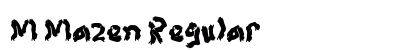 M Mazen Regular Font Preview