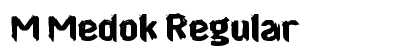M Medok Regular Font Preview
