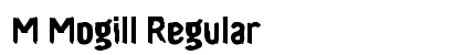 M Mogill Regular Font Preview