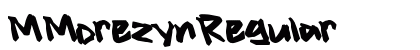 M Morezyn Regular Font Preview