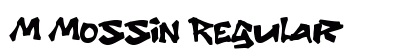 M Mossin Regular Font Preview