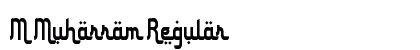 M Muharram Regular Font Preview