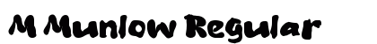 M Munlow Regular Font Preview