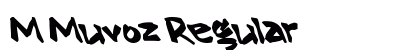 M Muvoz Regular Font Preview