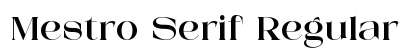 Mestro Serif Regular preview