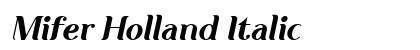 Mifer Holland Italic preview Mifer Holland Italic preview