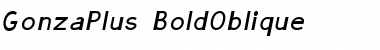 GonzaPlus Bold Italic