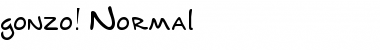 gonzo! Normal Font