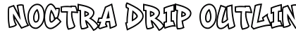 Noctra Drip Outline Outline preview