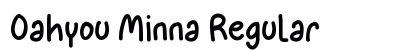Oahyou Minna Regular Font Preview Oahyou Minna Regular Font Preview
